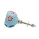 Turquoise Round Ceramic Floral Cabinet Knobs